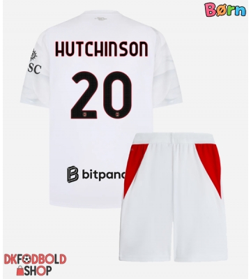 AC Milan Omari Hutchinson #20 Udebanesæt Børn 2026-27 Kort ærmer (+ korte bukser)